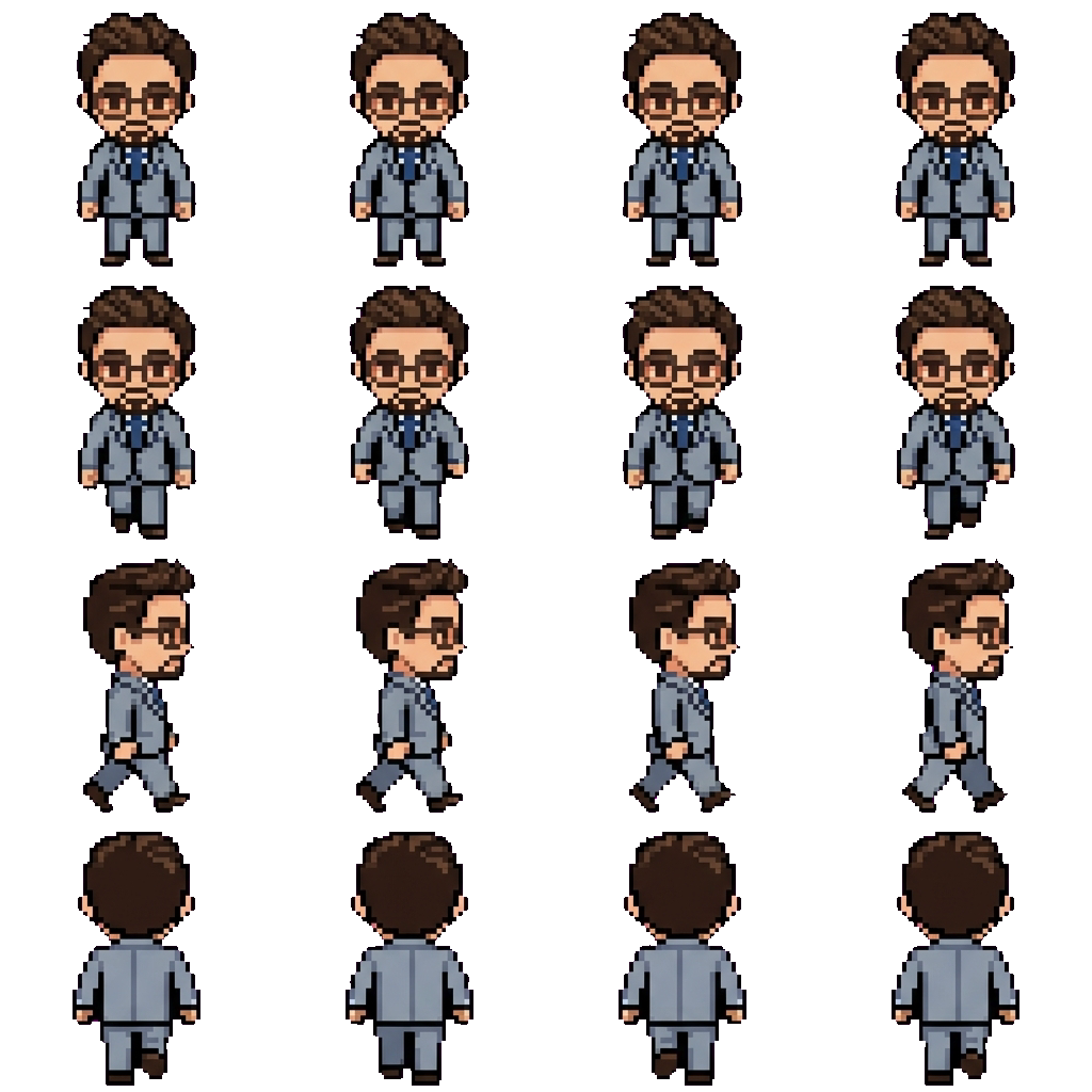 Tony Stark movement sprite