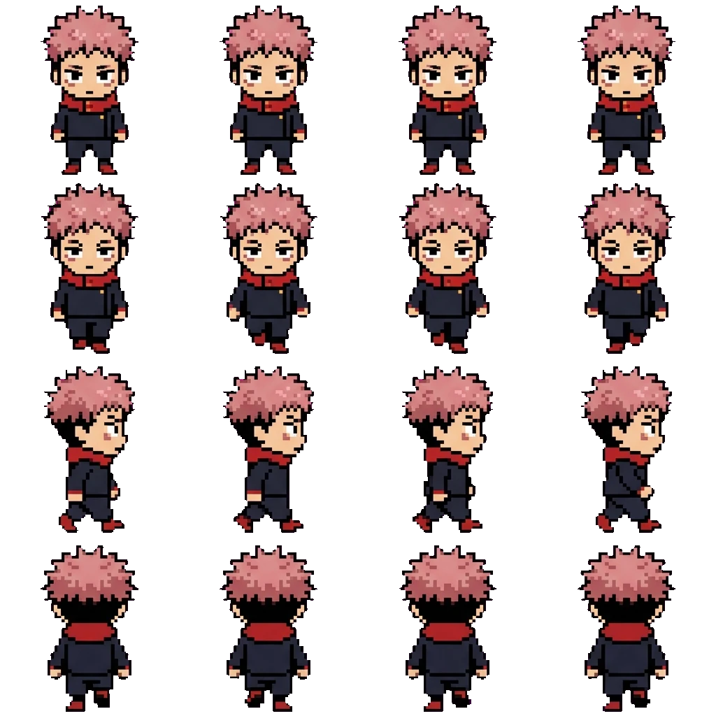 Yuuji Itadori movement sprite