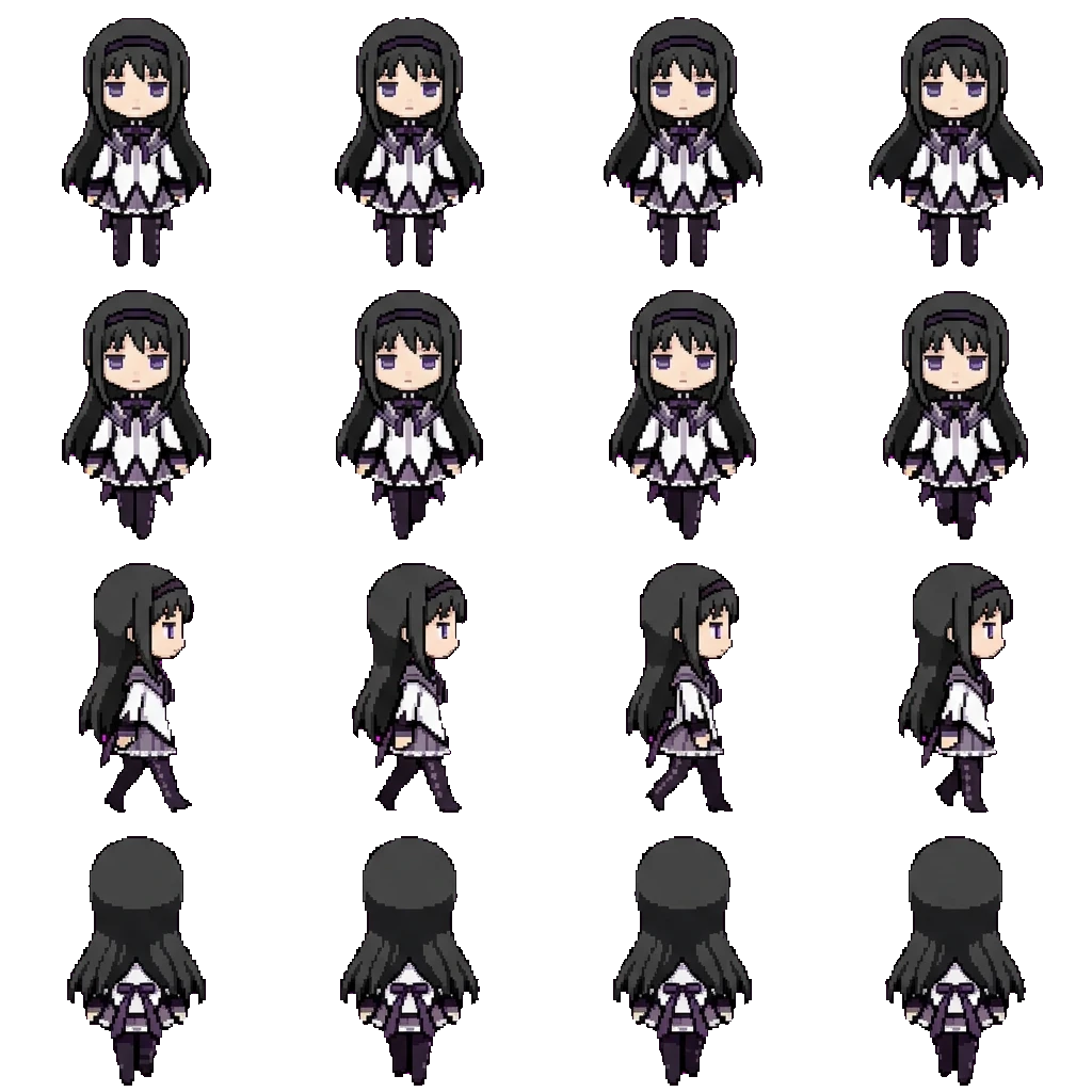Homura Akemi movement sprite