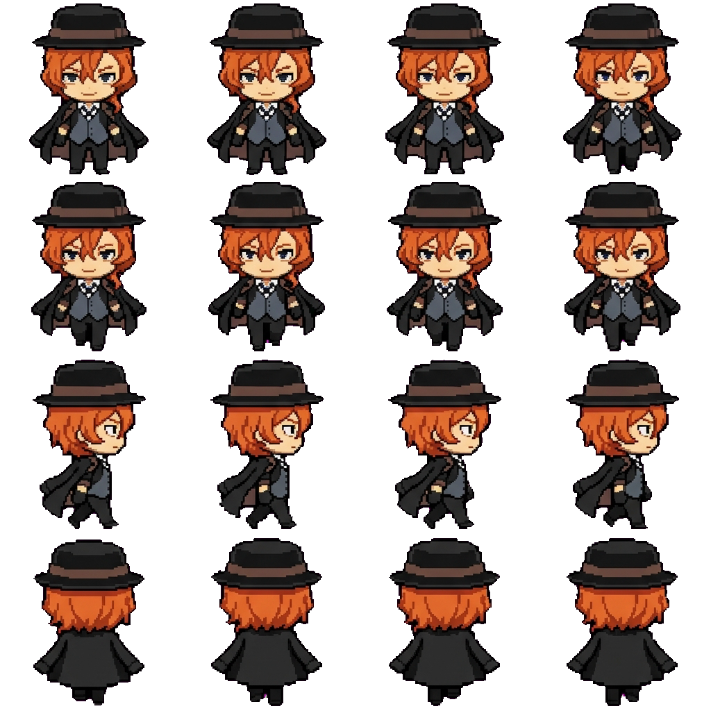 Chuuya Nakahara movement sprite