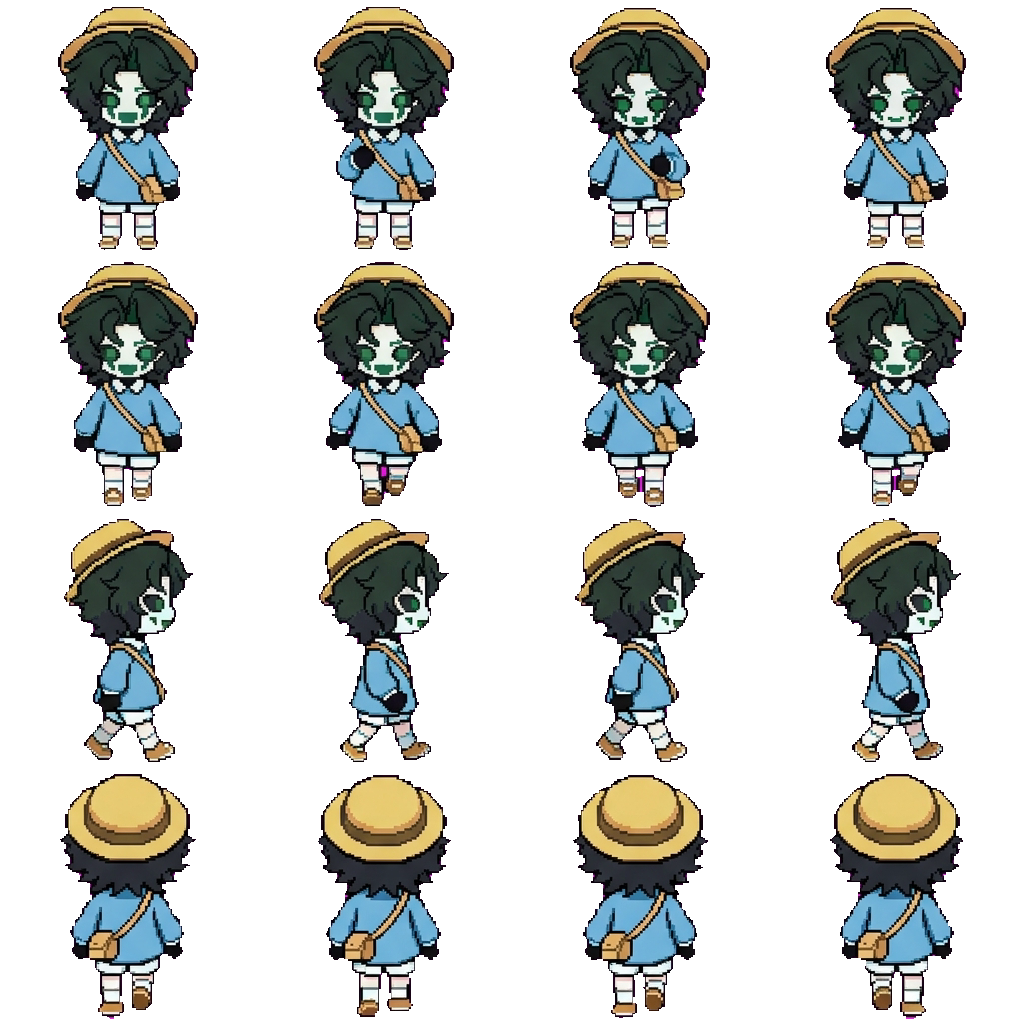 Harlequin movement sprite