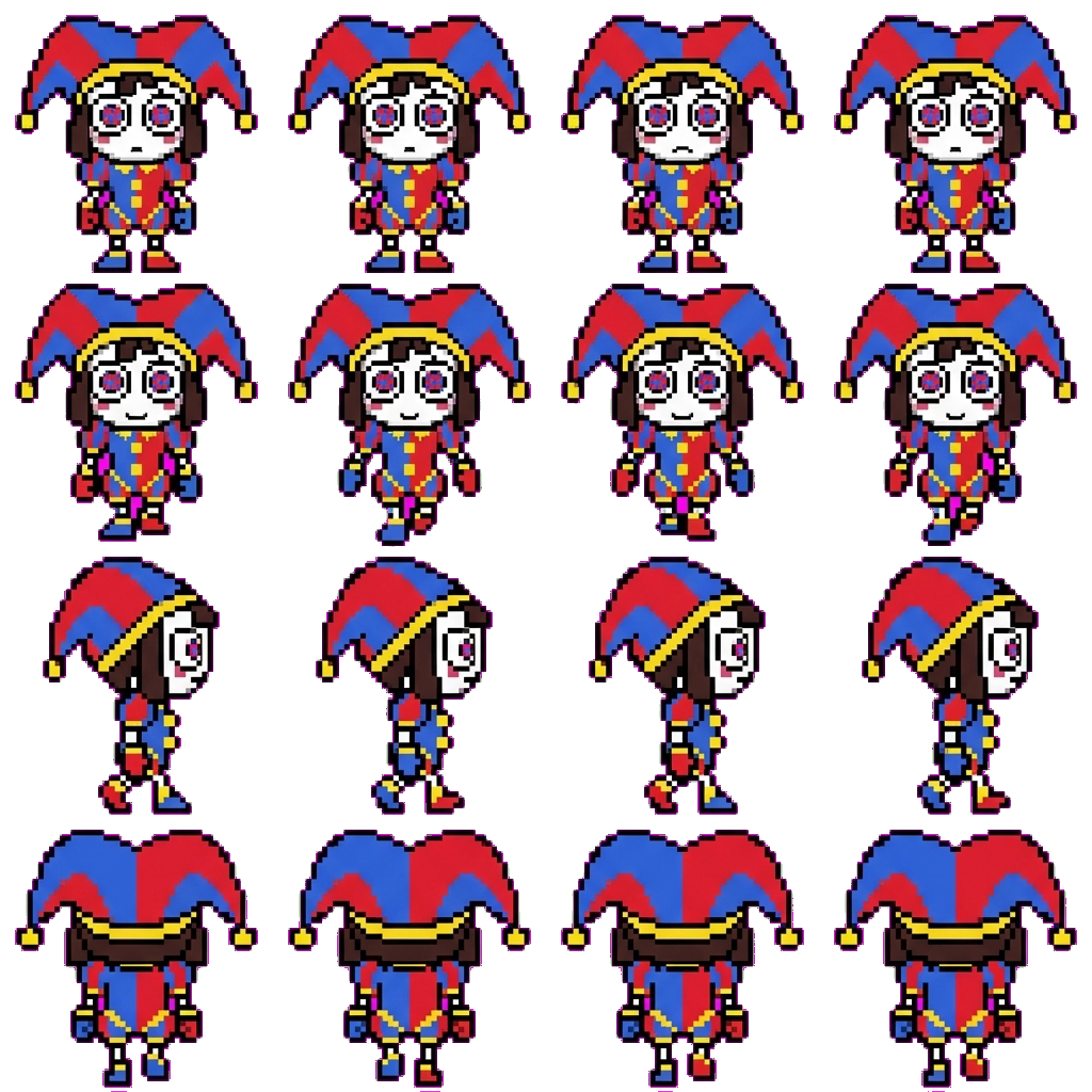 Pomni movement sprite