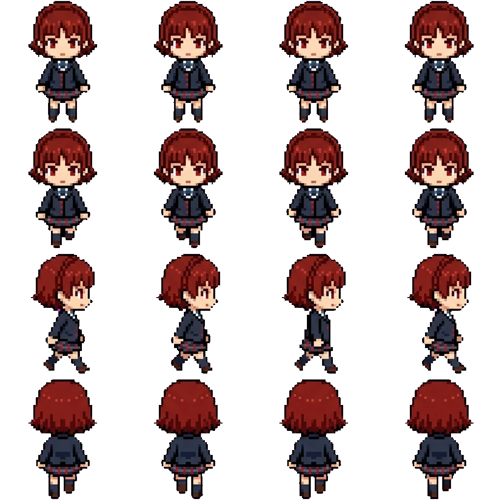 Makoto Niijima movement sprite