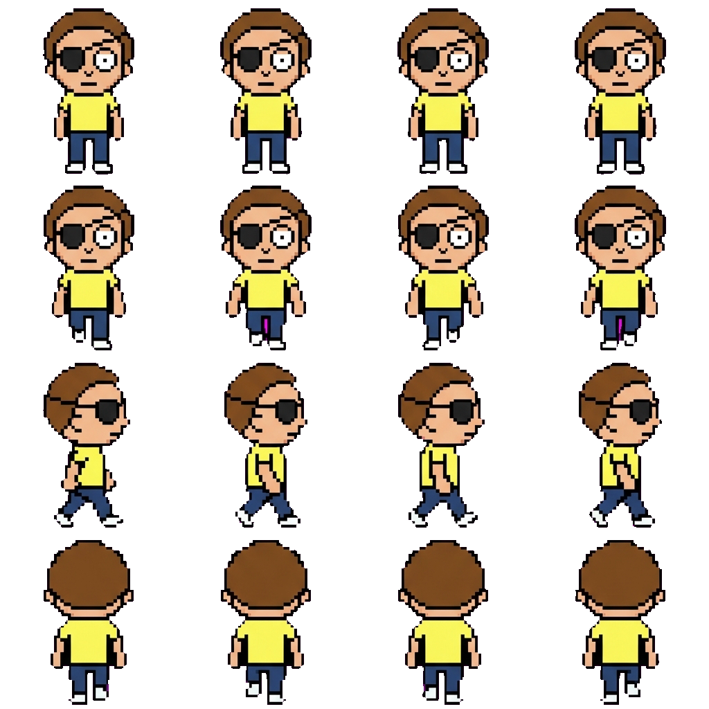 Evil Morty movement sprite