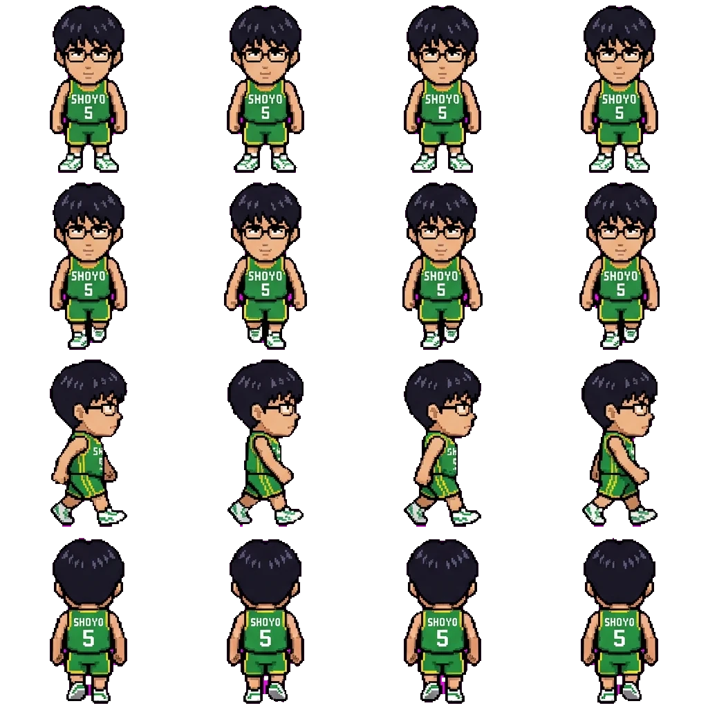 Toru Hanagata movement sprite