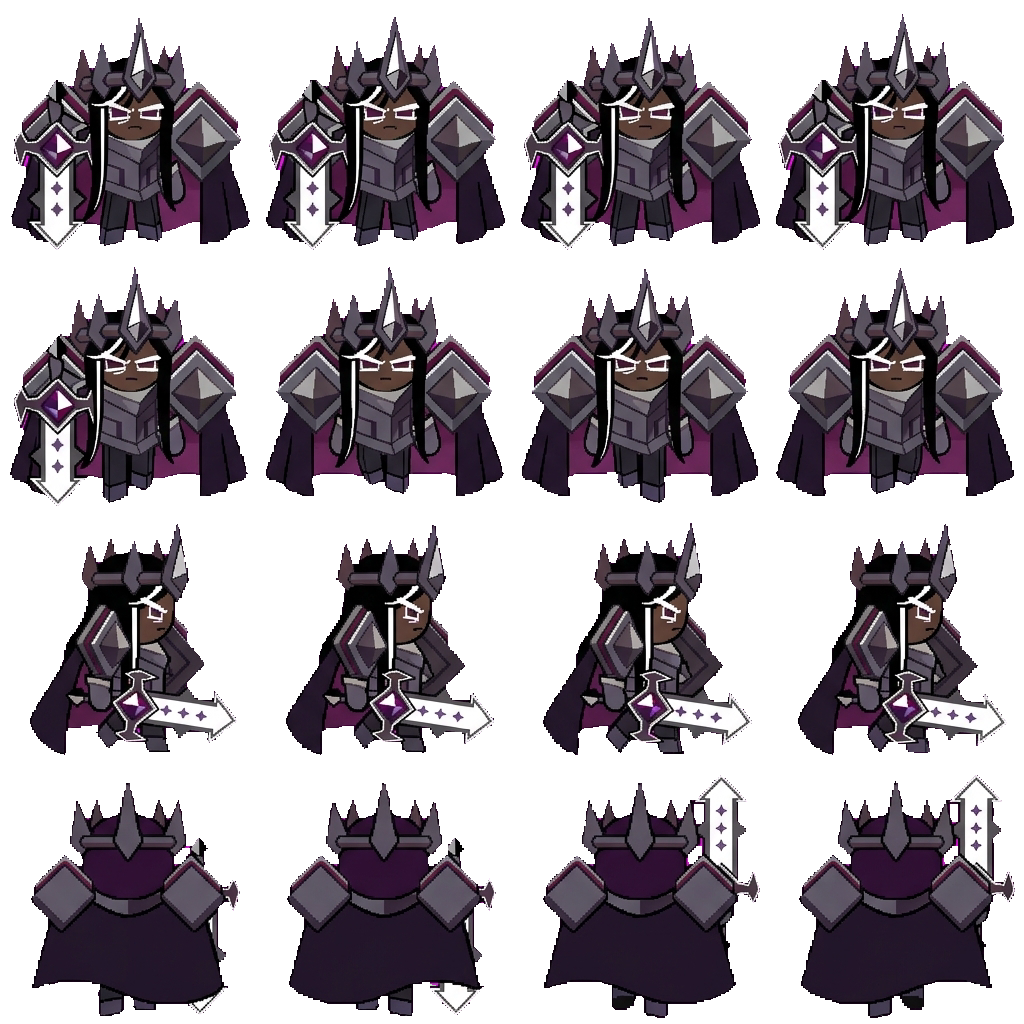Dark Cacao Cookie movement sprite