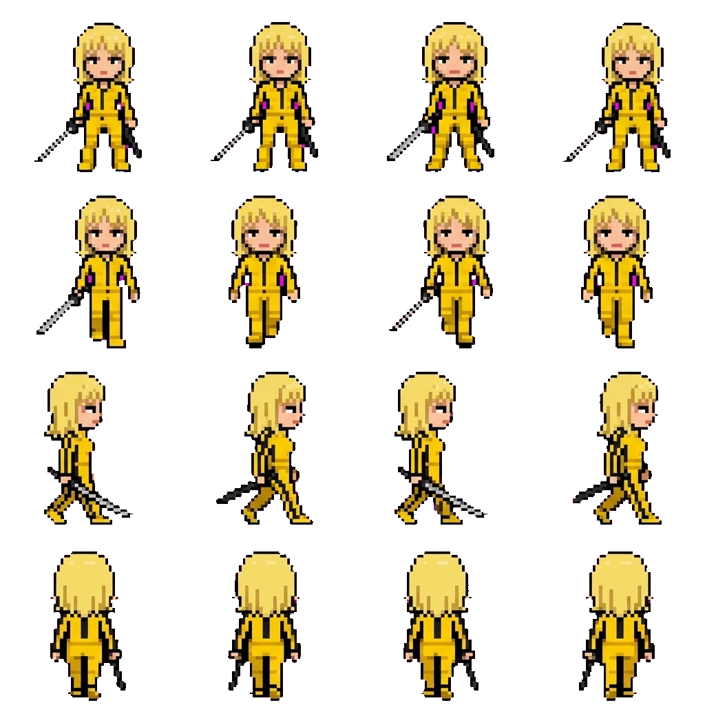 Beatrix Kiddo movement sprite