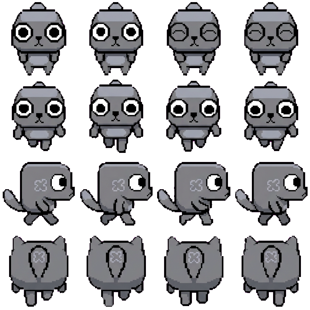 Pebble movement sprite