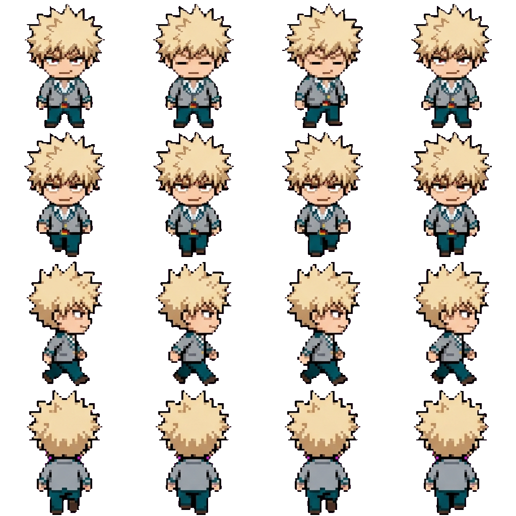 Katsuki Bakugo movement sprite