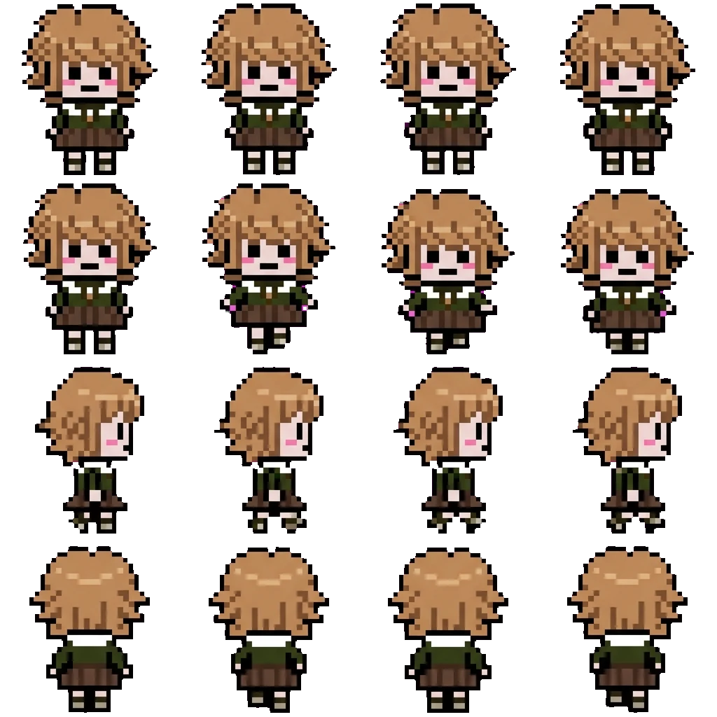 Chihiro Fujisaki movement sprite