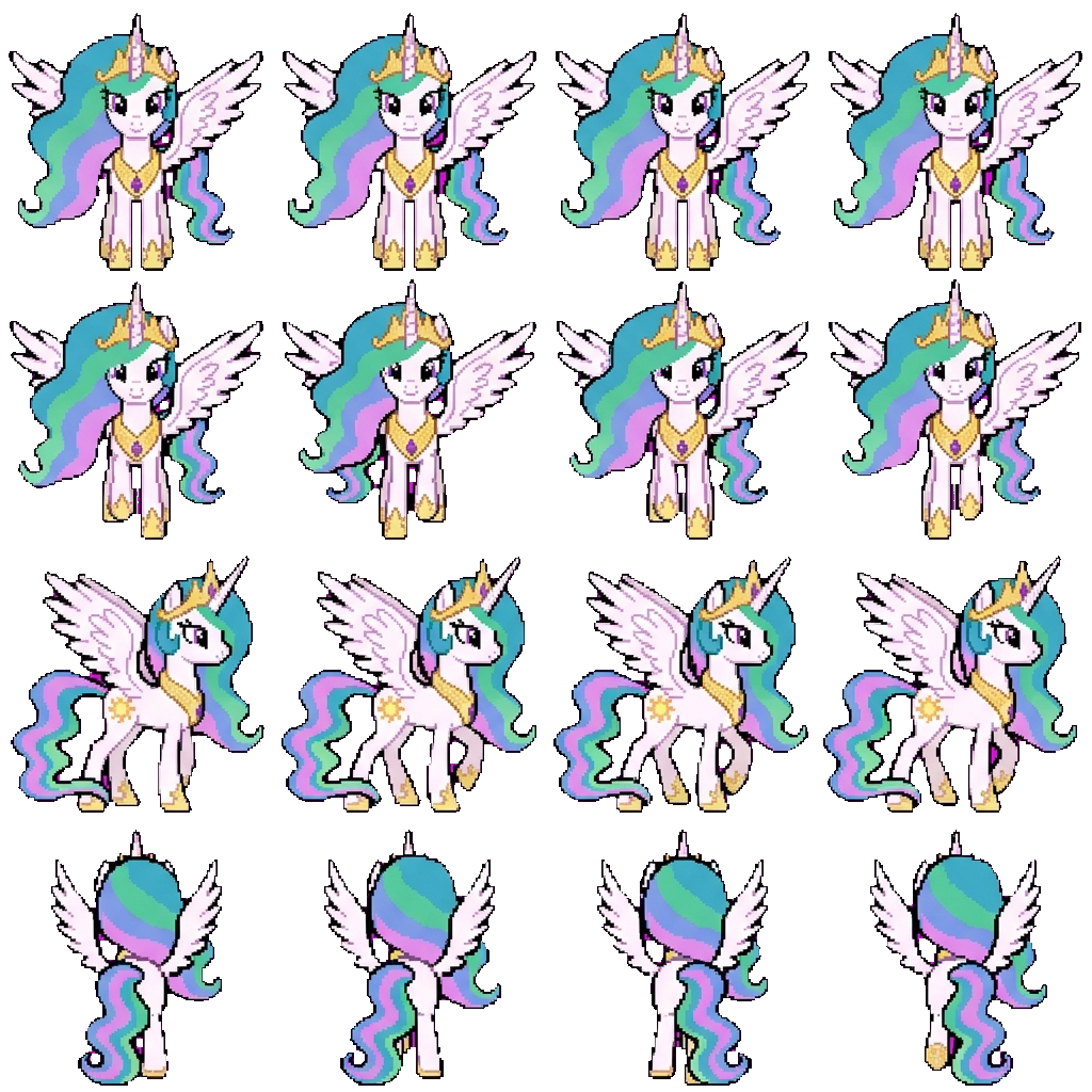 Princess Celestia movement sprite
