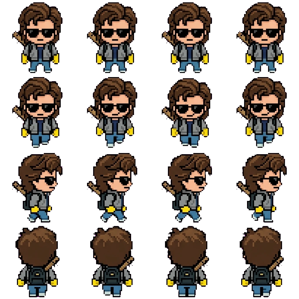 Steve Harrington movement sprite