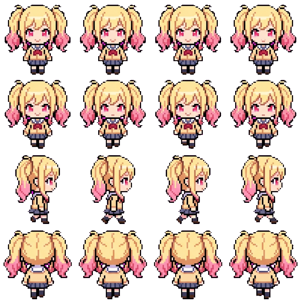 Saki movement sprite