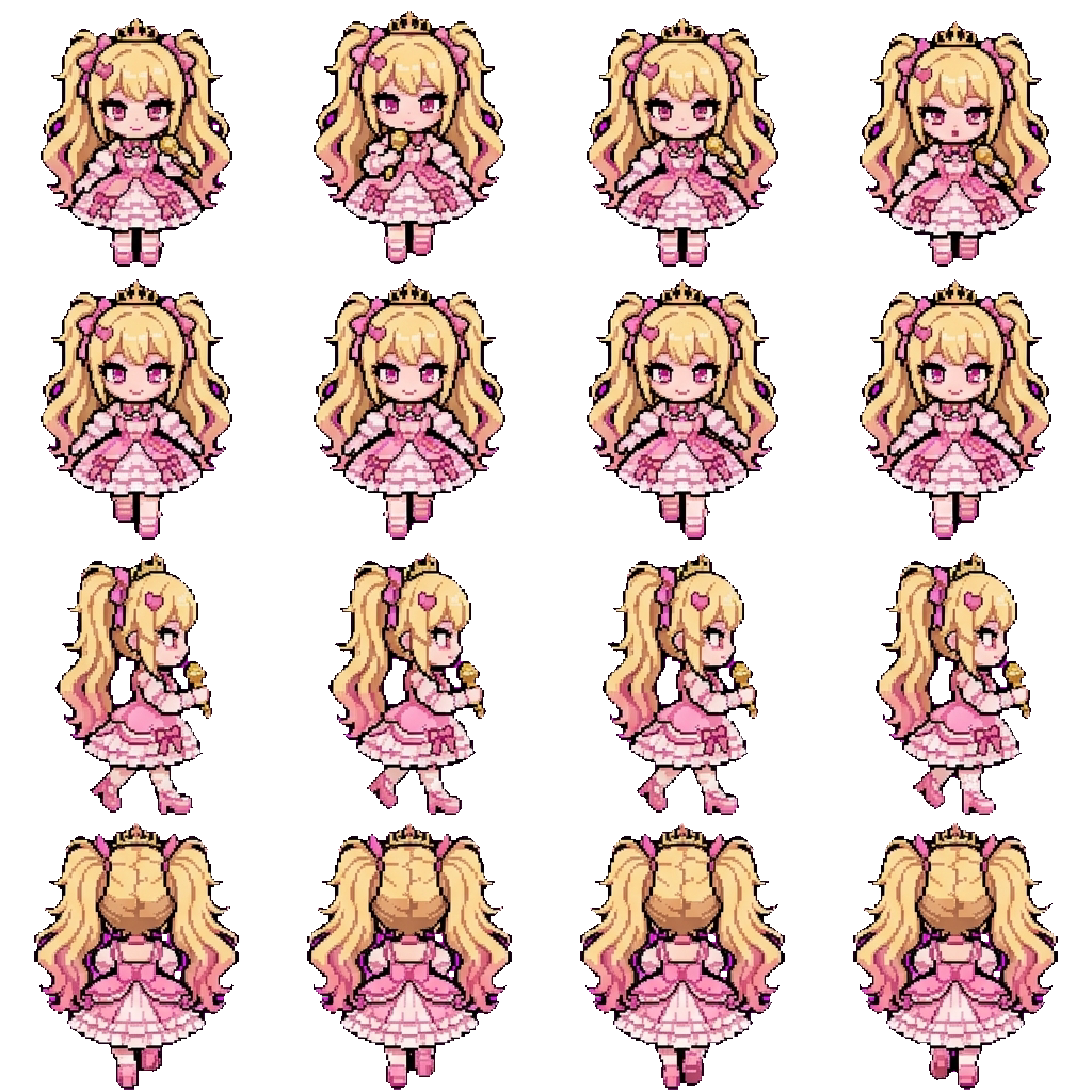 Braiel Étoile movement sprite