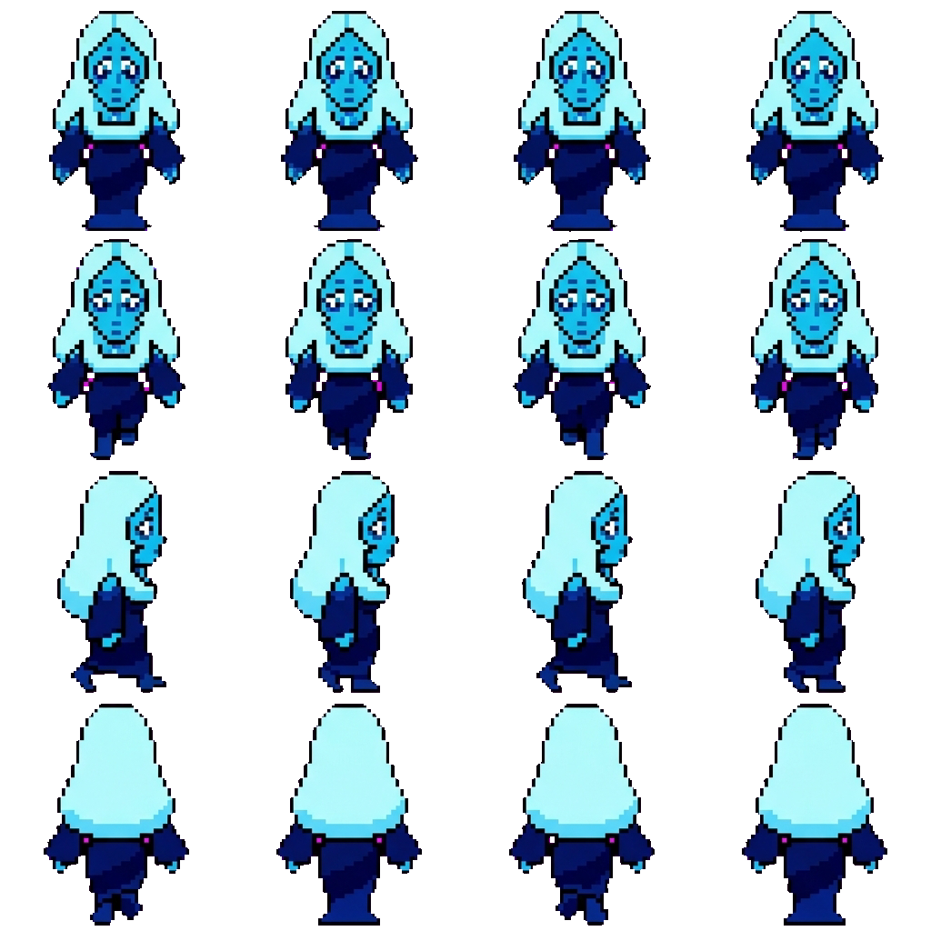 Blue diamond movement sprite