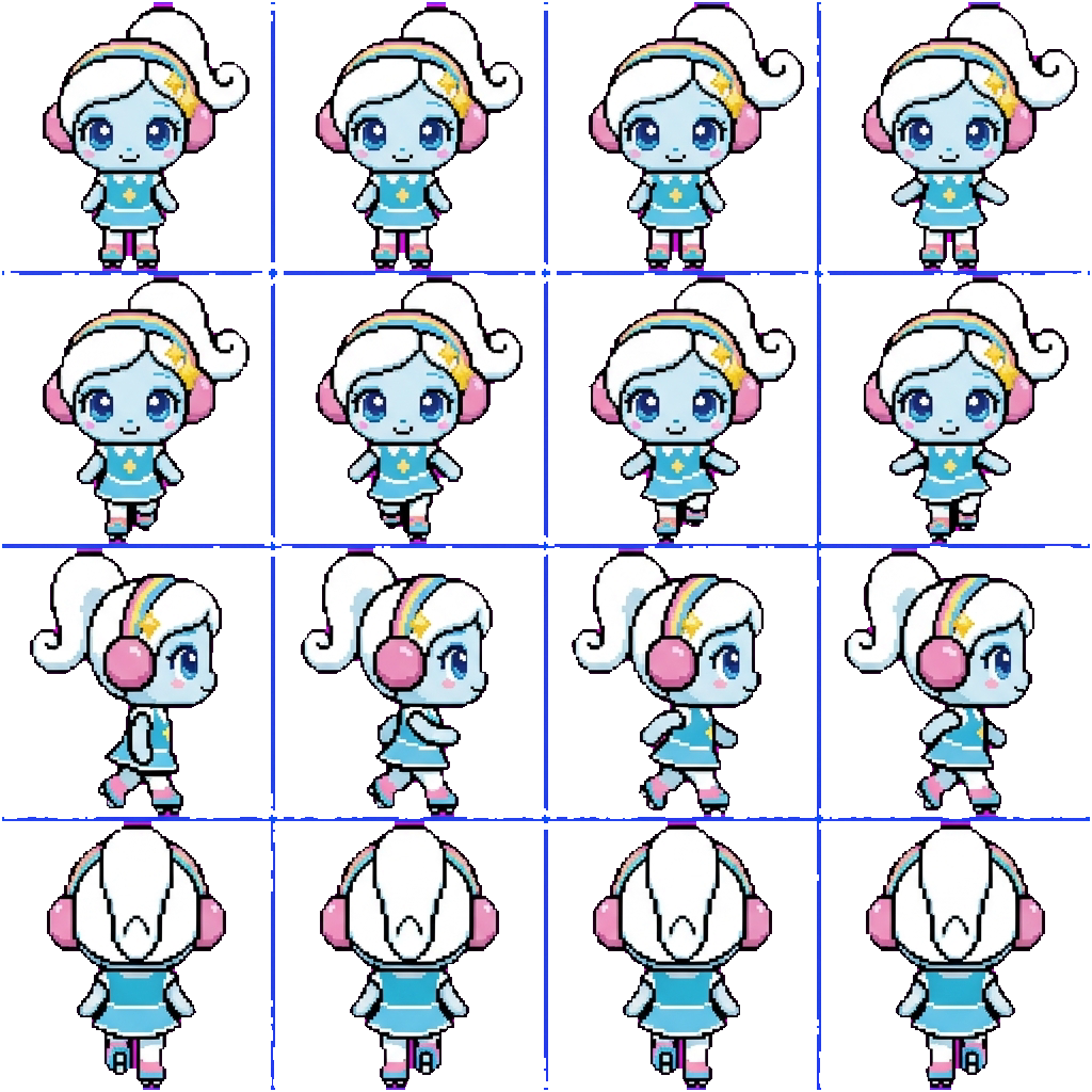 Dazzleping movement sprite