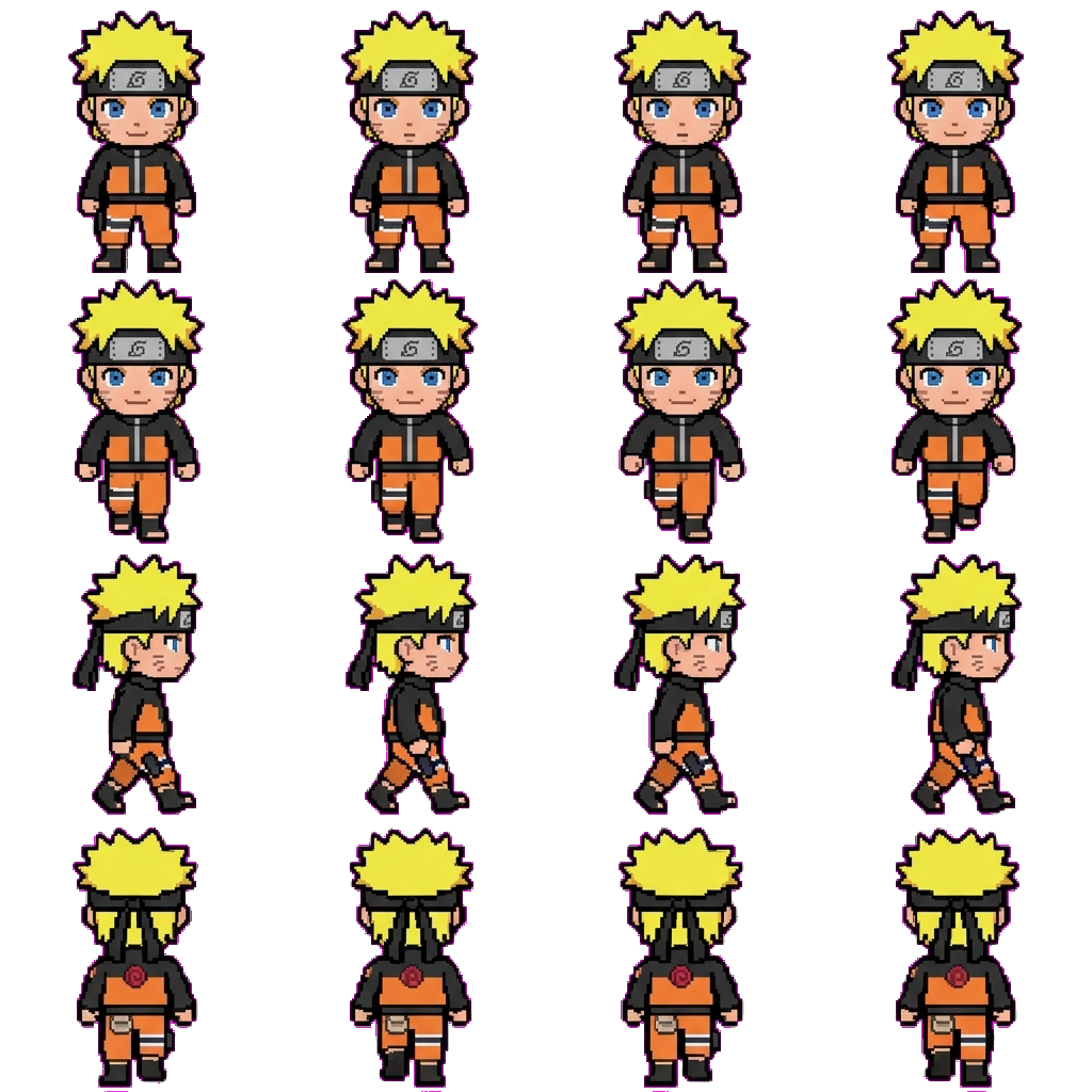 Uzumaki Naruto movement sprite