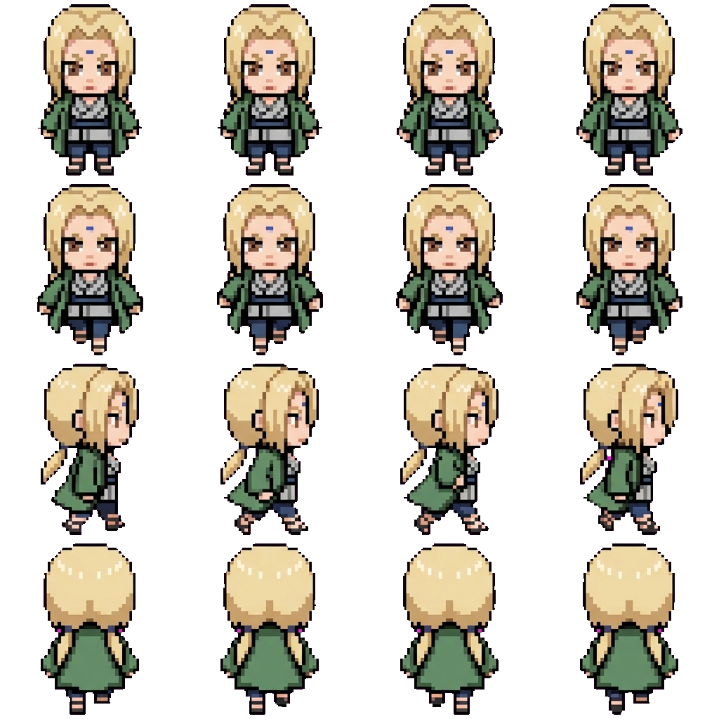 Tsunade movement sprite