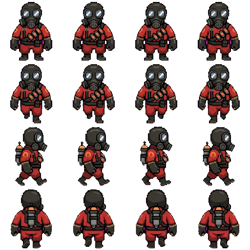 Pyro movement sprite