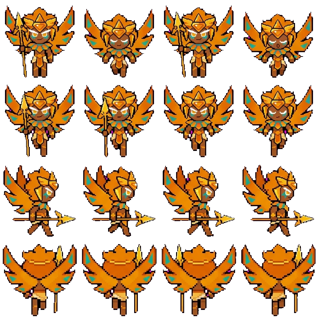 Golden Cheese Cookie movement sprite