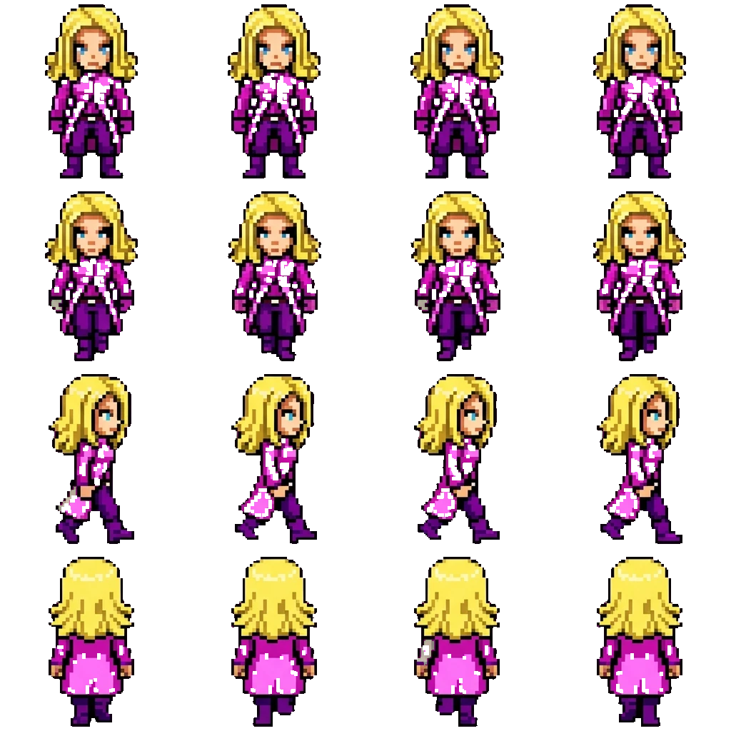 Funny Valentine movement sprite