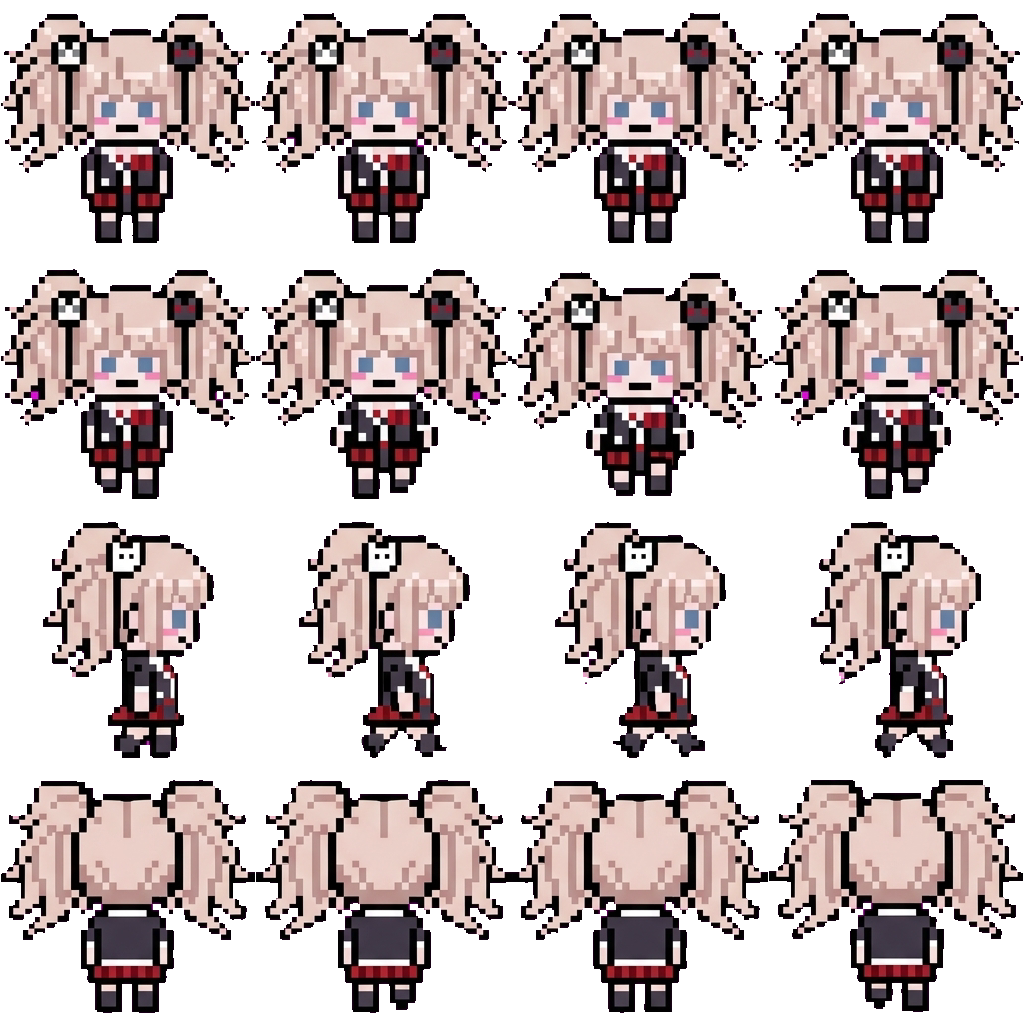 Junko Enoshima movement sprite