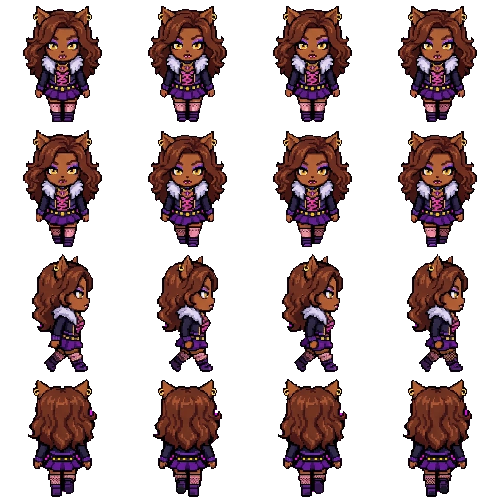 Clawdeen movement sprite