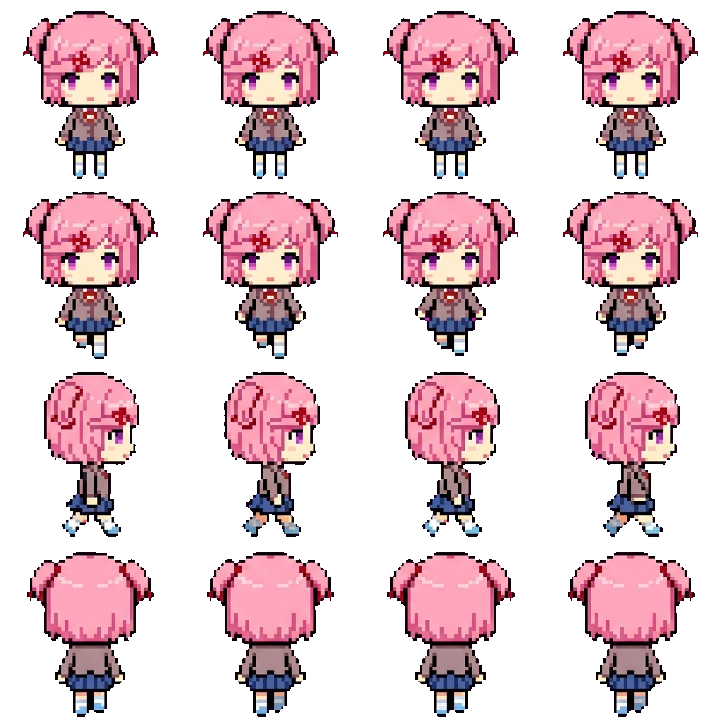 Natsuki movement sprite