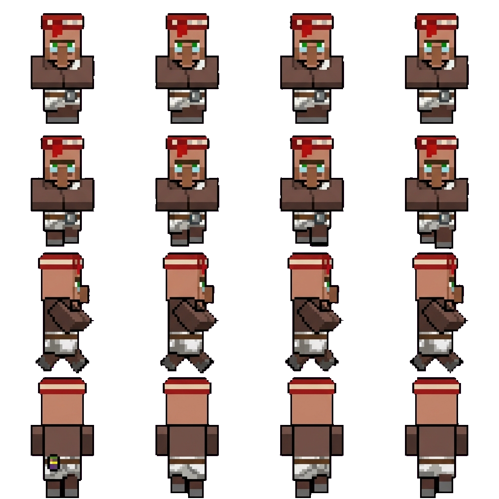 Library Villager movement sprite