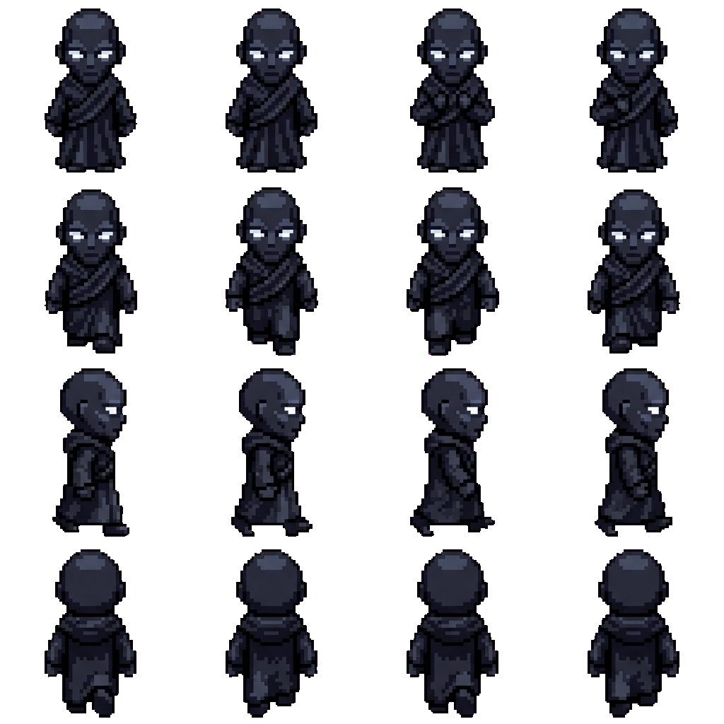 The Black Man movement sprite