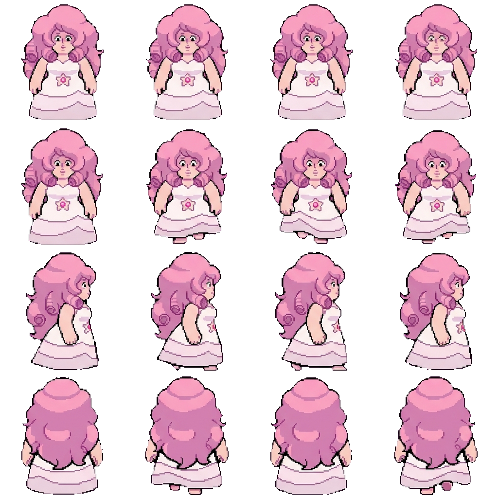 Rose Cuarzo movement sprite