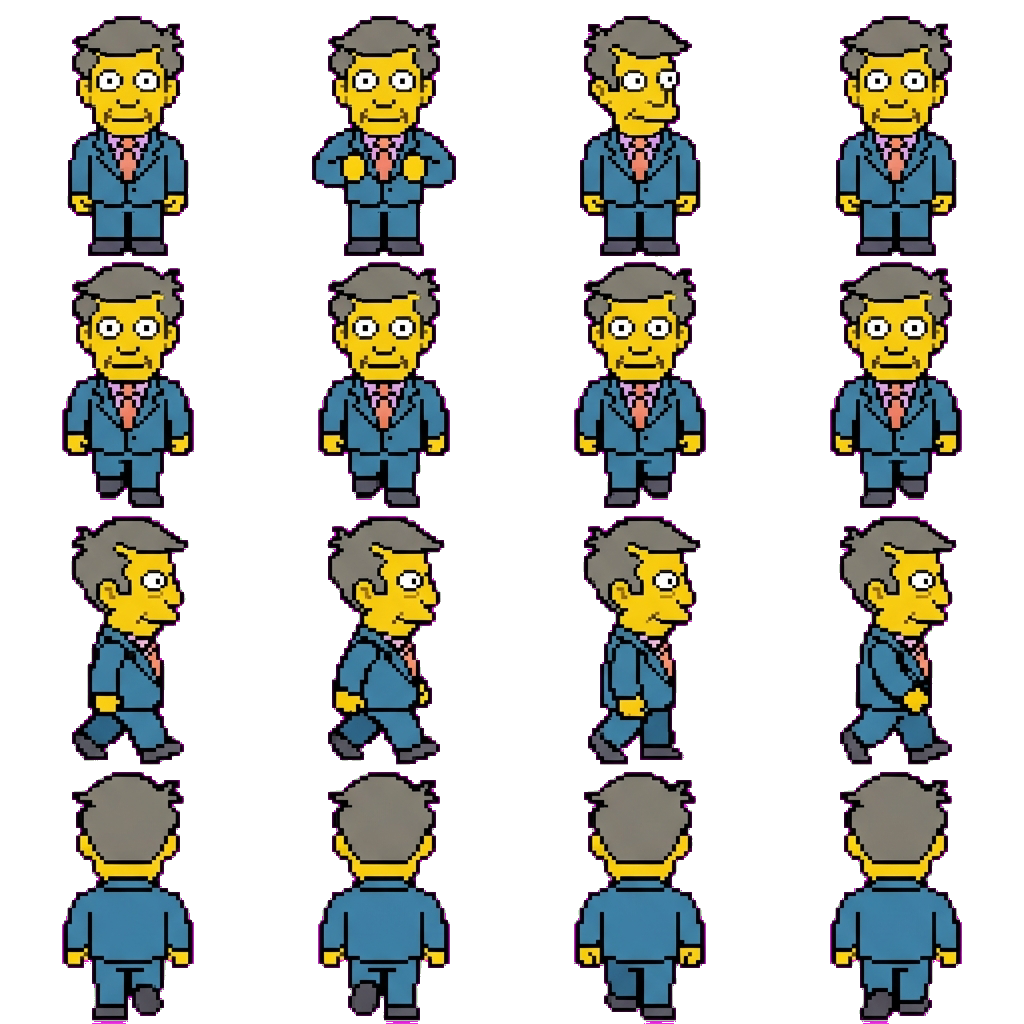 Seymour Skinner movement sprite