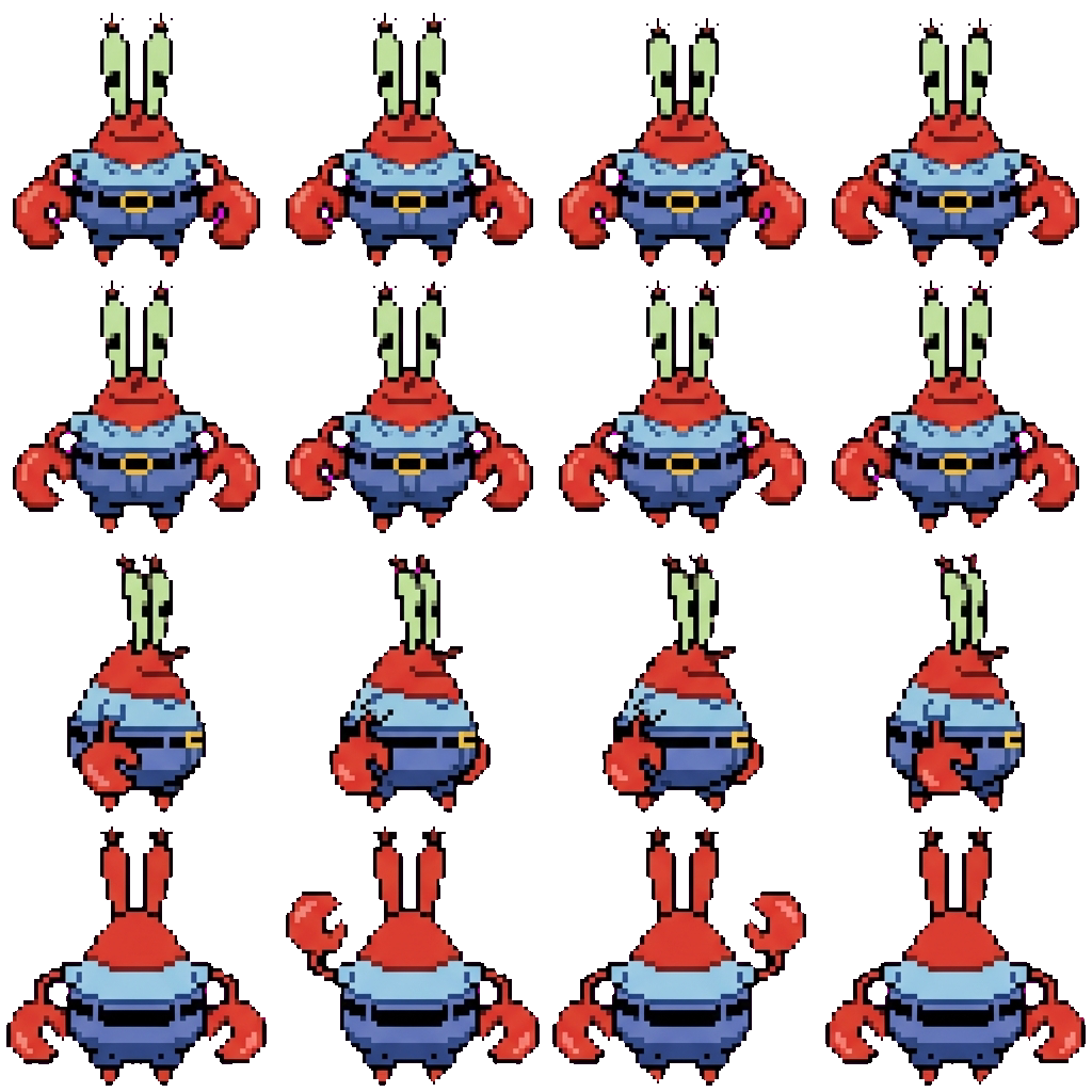 Mr. Krabs movement sprite