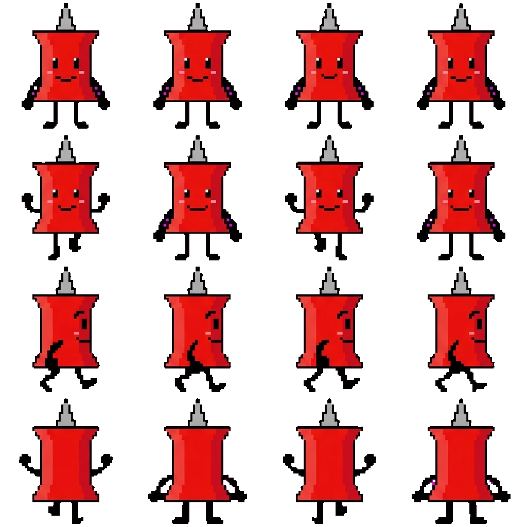 Pin movement sprite