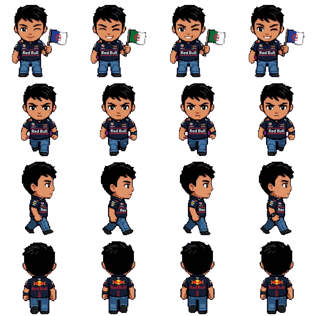 Isack Hadjar movement sprite