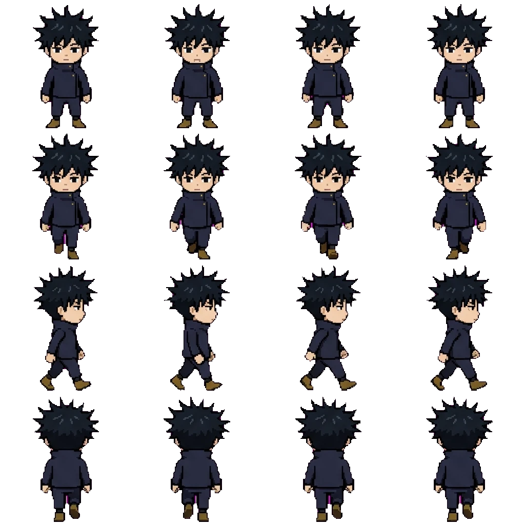 Megumi Fushiguro movement sprite