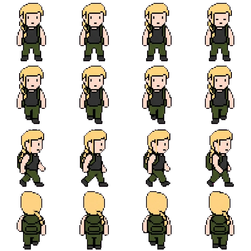 Abby movement sprite
