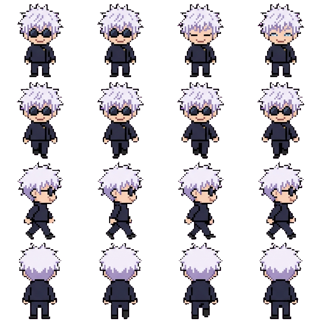 Satoru Gojo movement sprite