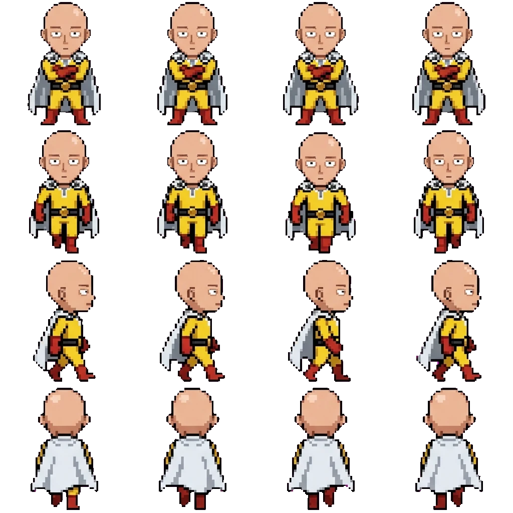 Saitama movement sprite