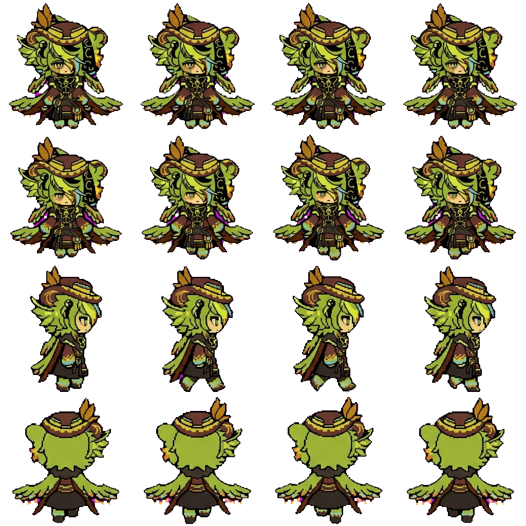 Parrot movement sprite