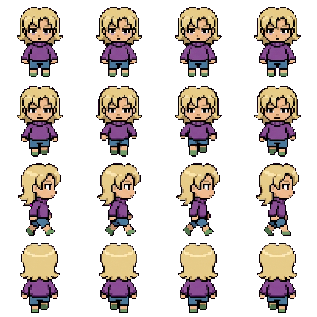Travis movement sprite