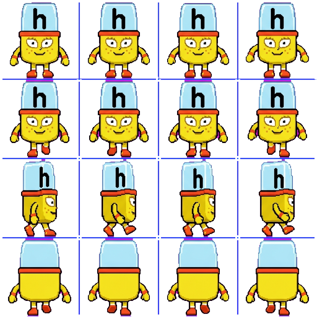 Alphablock H movement sprite