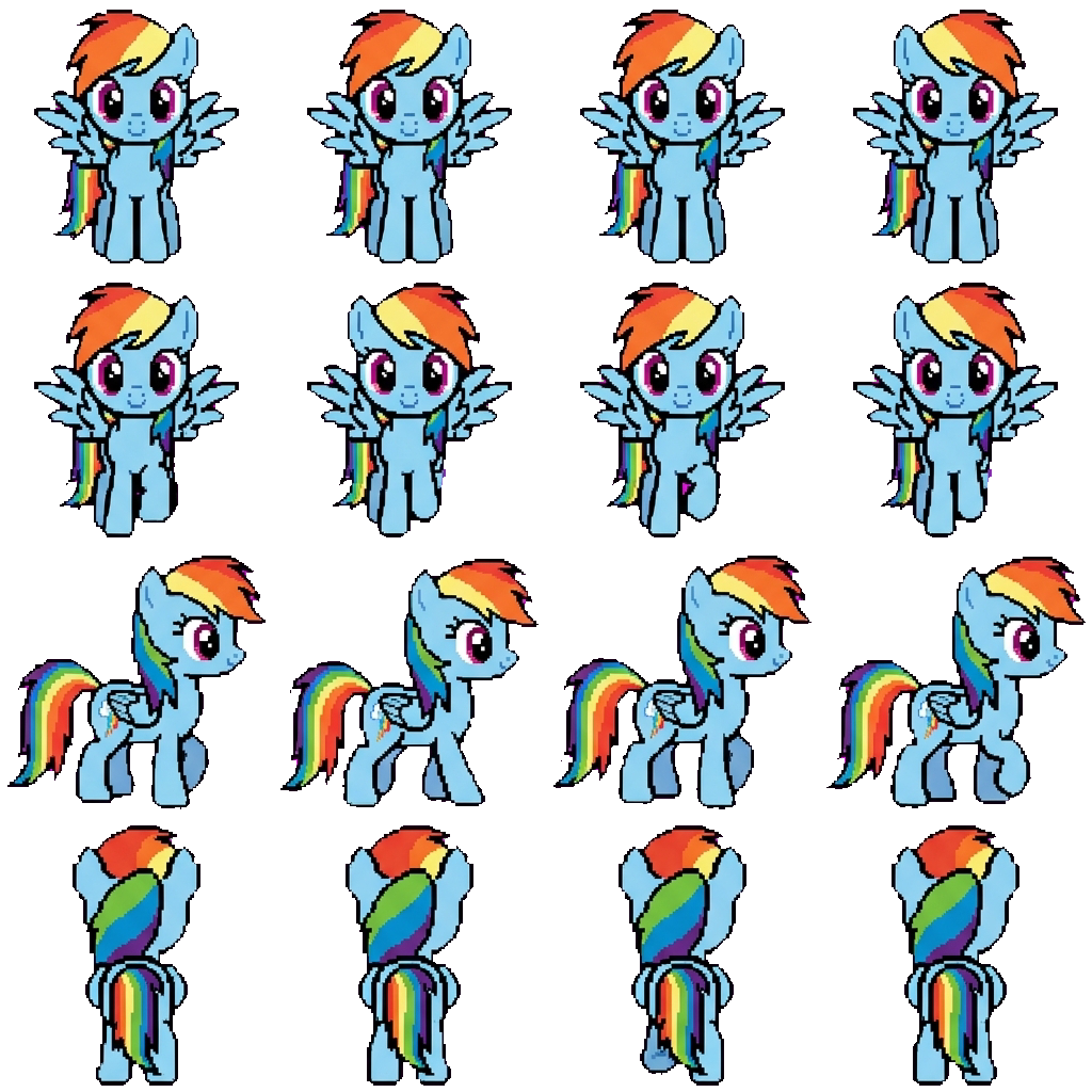 Rainbow dash movement sprite