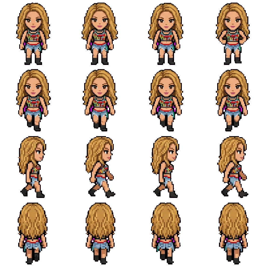 Shakira movement sprite