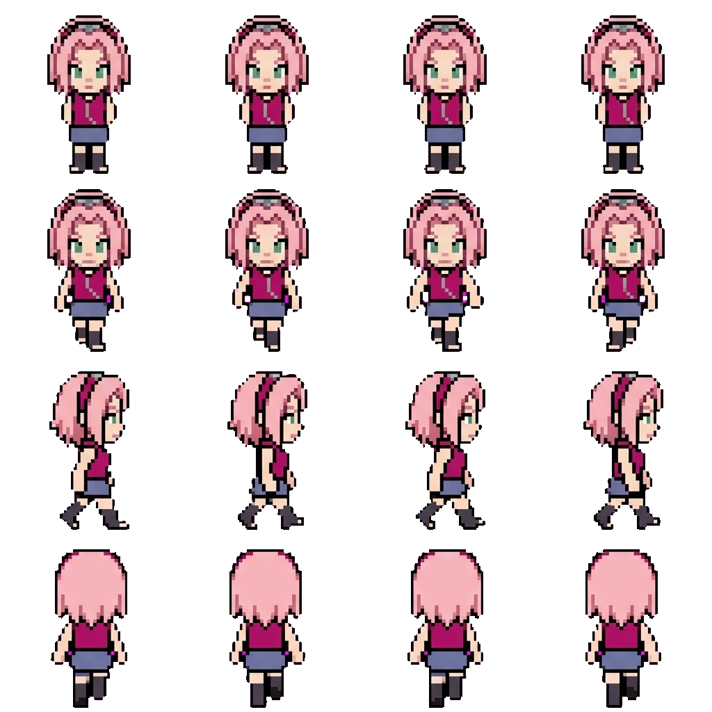 Sakura movement sprite