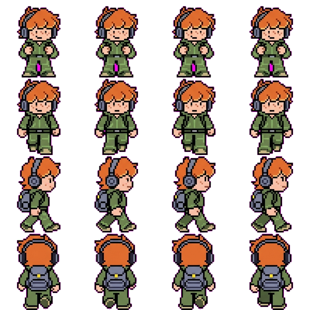 Brief movement sprite