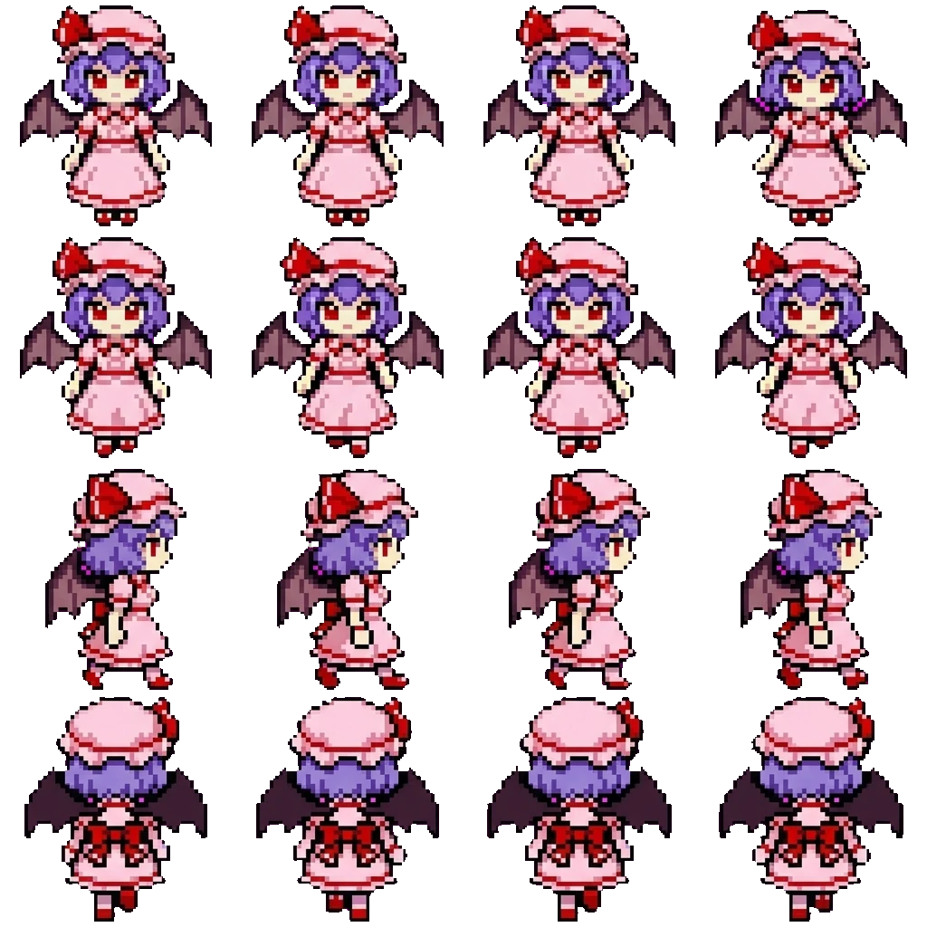 Remilia Scarlet movement sprite