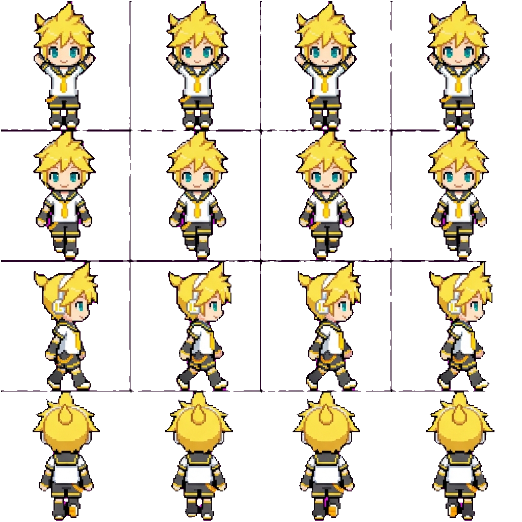 Kagamine Len movement sprite