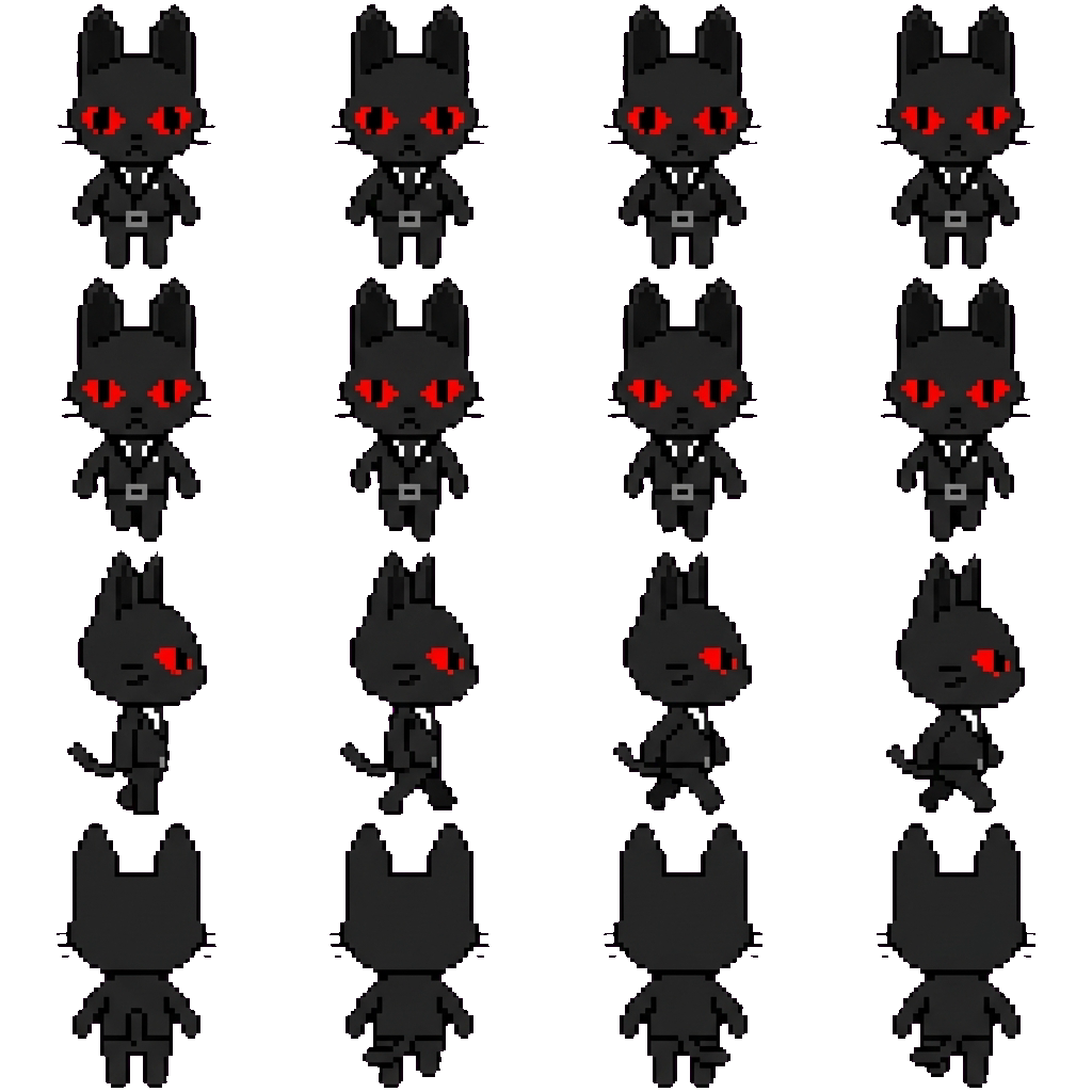 Conejo de ojos rojos movement sprite