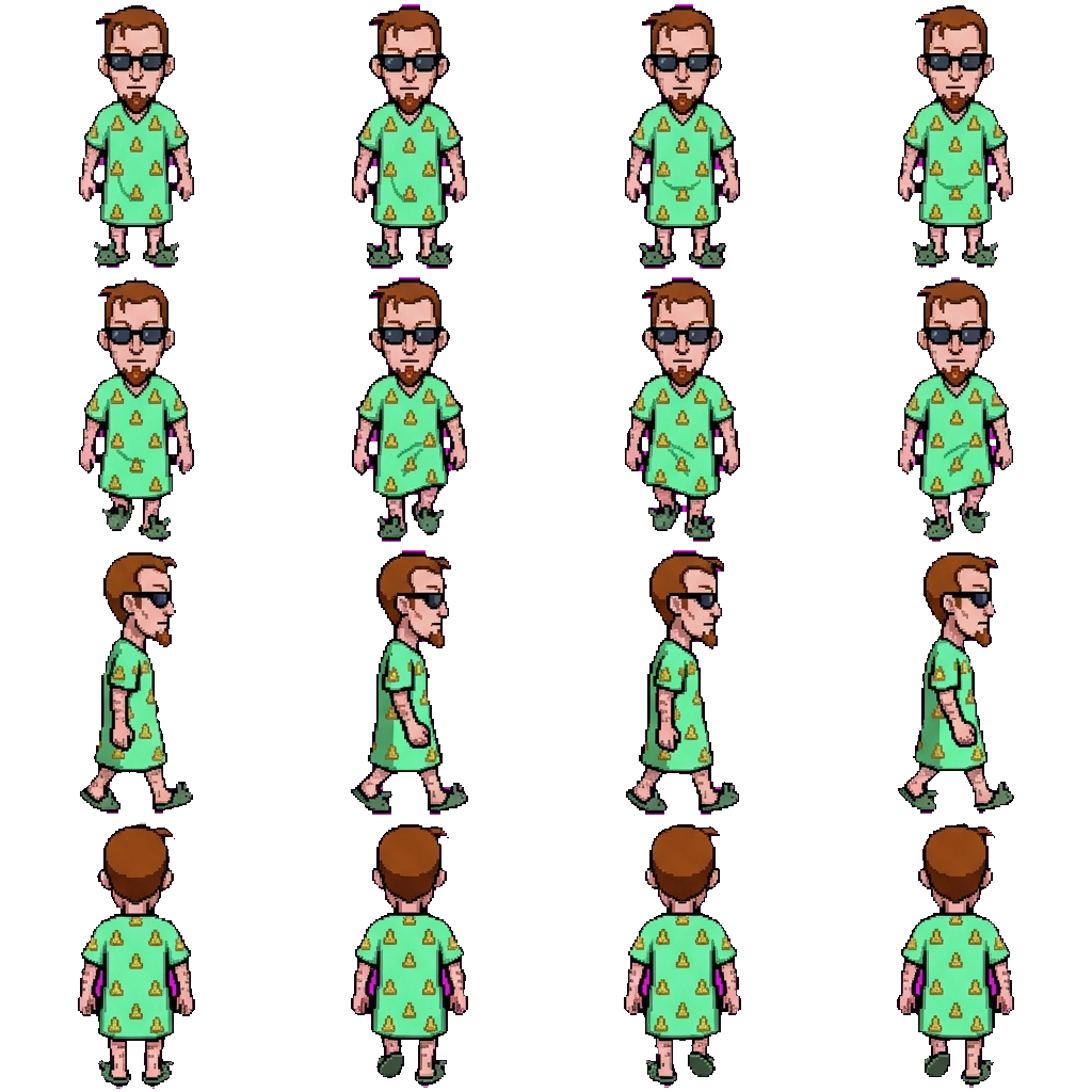 Dude movement sprite